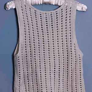 Madewell Fringe Cropped Sweater